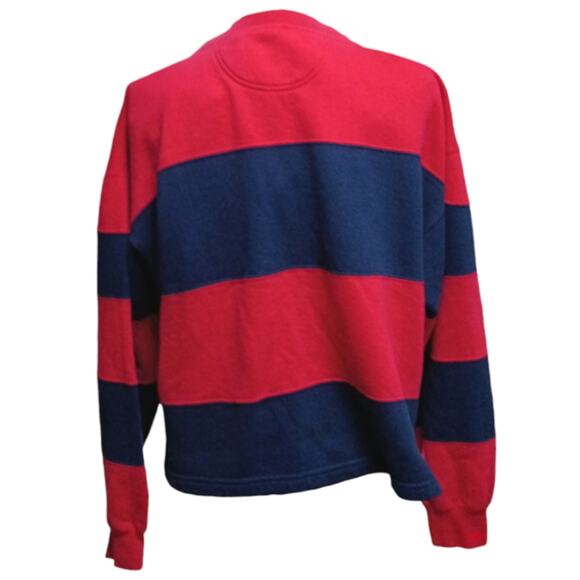 Vintage 90s Disney Pooh Striped Embroidered Sweatshirt size XL - Picture 3 of 6